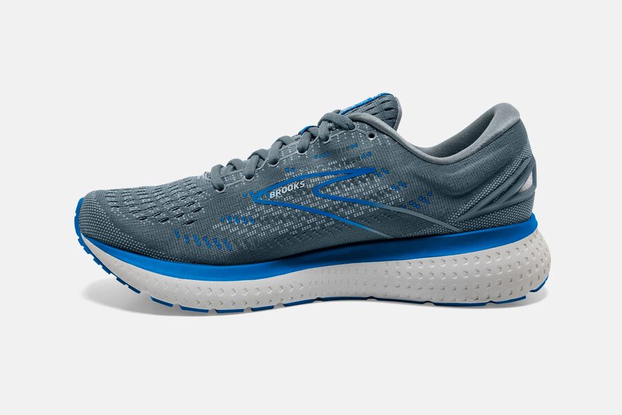 Brooks Glycerin 19 Road Running Shoes Mens - Grey/Blue - WFOTD-3078